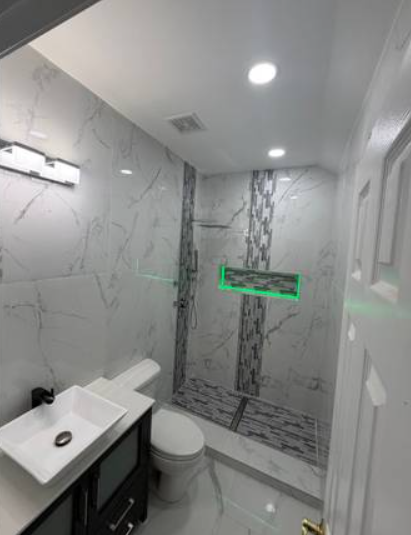 Custom glass shower