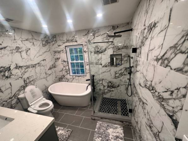 Marble bathroom remodel