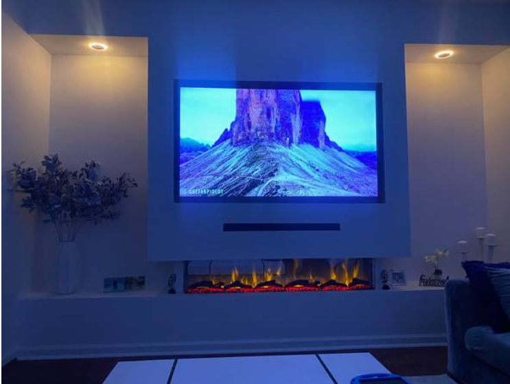 Living room feature wall